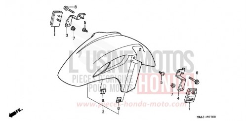 KOTFLUEGEL, VORNE CBR600FW de 1998
